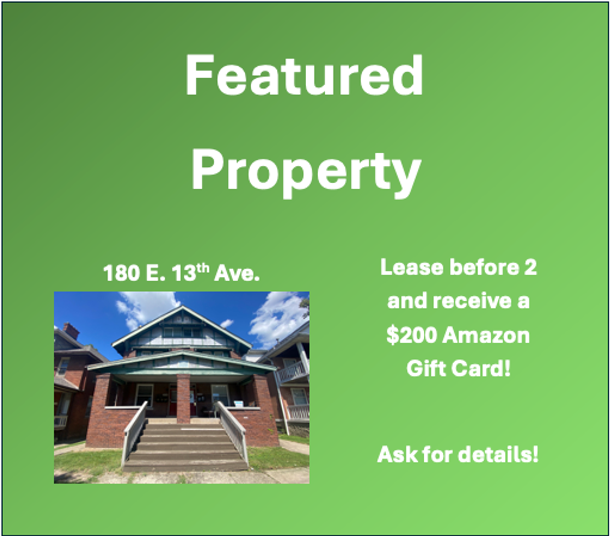 Columbus Apartment: 178 & 180 E. 13th Ave.