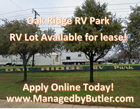 Vacant lot available at OAK RIDGE RV PARK- Water & Electric hookups!