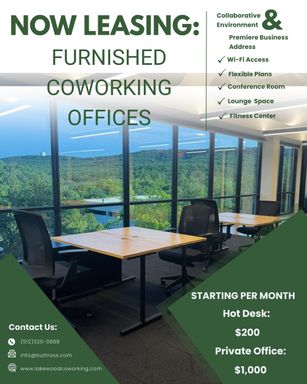 NOW LEASING: FURNISHED COWORKING OFFICES – photo 1