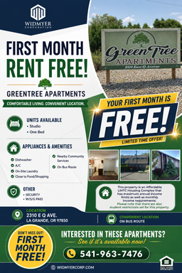 FIRST MONTH RENT FREE One Bed One Bath