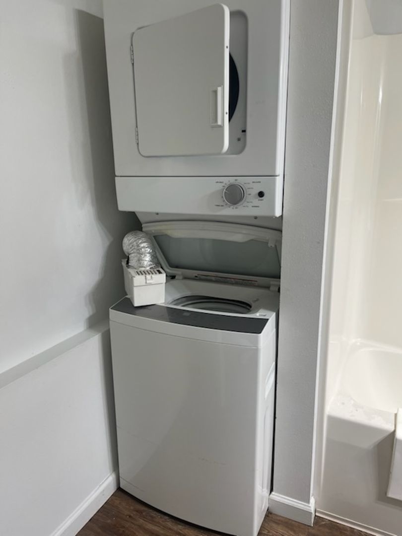 Laundry room at Marycrest Senior Apartments Lawlor Rohlman Halls