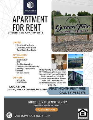First Month Rent Free