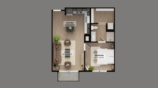 New Luxury 1-Bedroom Apartment! - 1A – photo 1