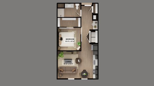 New Upscale 1-Bedroom Apartment! - Suite Layout – photo 1