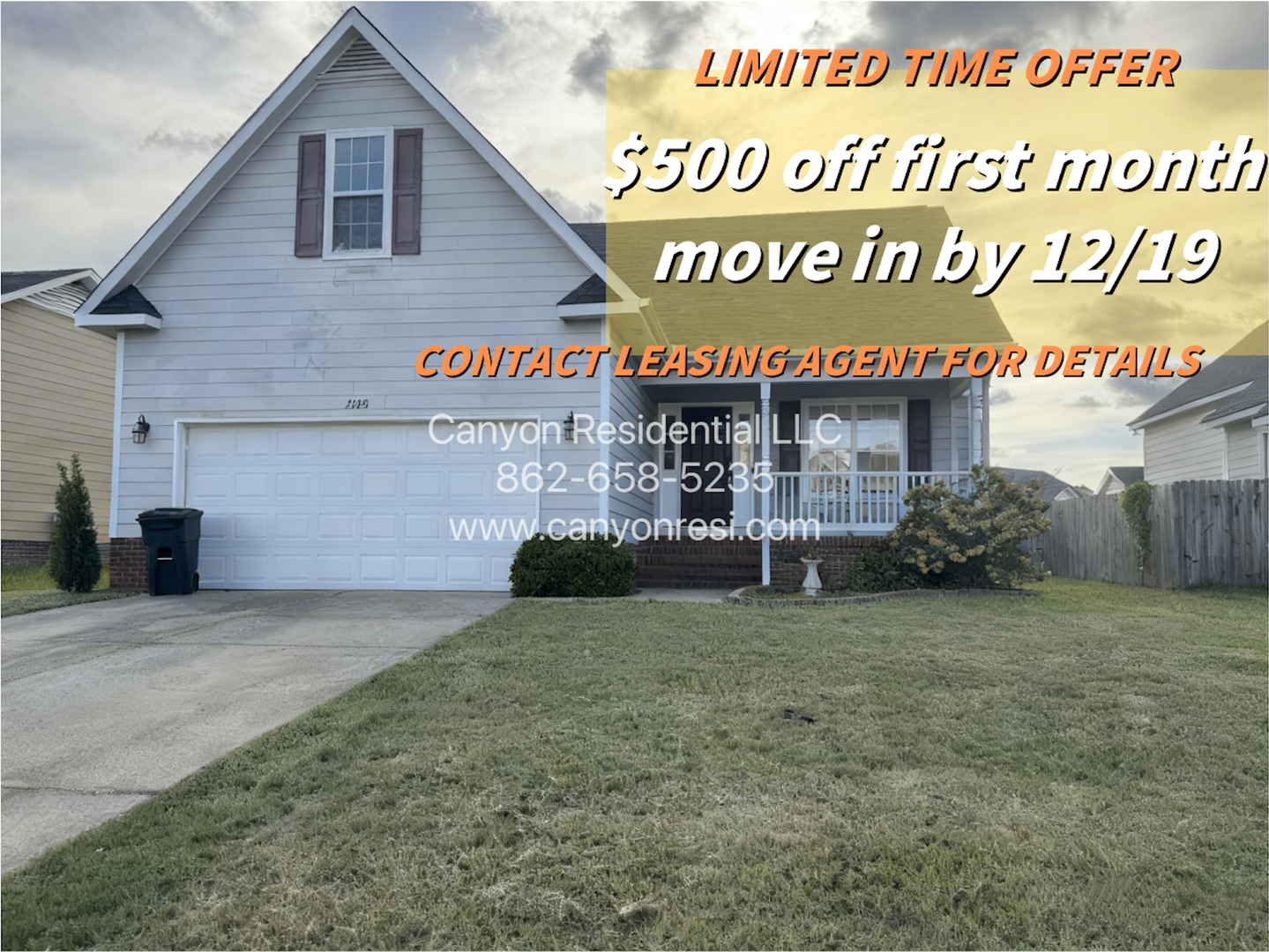 Fayetteville House: 2220 Chasewater Rd