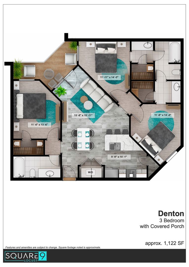 Denton Apartment: 315 S. Locust St,