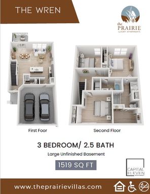 The Wren 3B/2.5B unfinished basement – photo 1