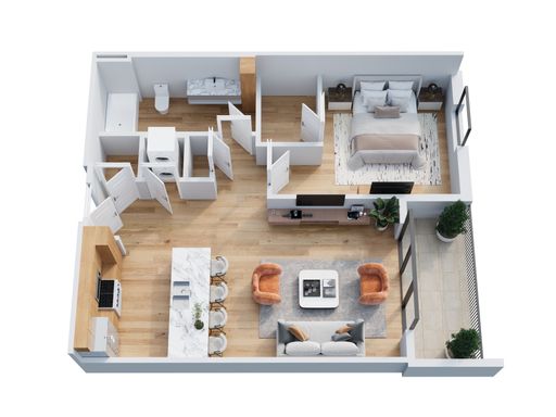 The Rose 1B/1B 1st Floor, Corner, Street View – photo 1