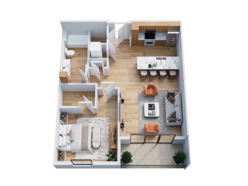The Porter 1B/1B 1st Floor, Courtyard view – photo 1