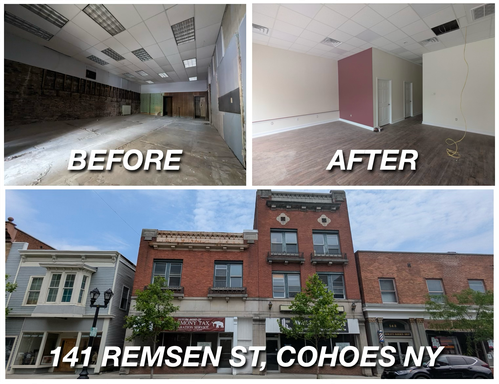 141 Remsen St - 900 SF of Prime Retail Space in Downtown Cohoes