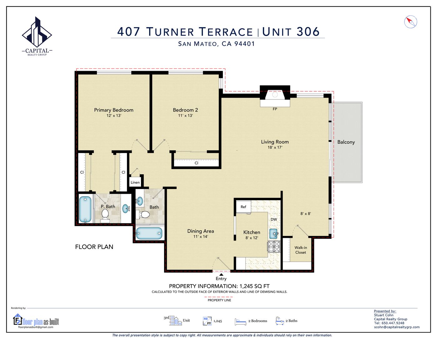 San Mateo Apartment: 407 Turner Terrace