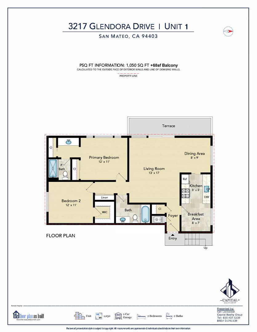 San Mateo Apartment: 3217 Glendora Dr.