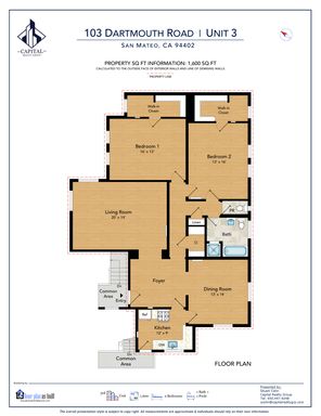 Huge Top Floor 2 Bedroom 1.5 Bath Old World Charm San Mateo Building - Perfect Location – photo 1