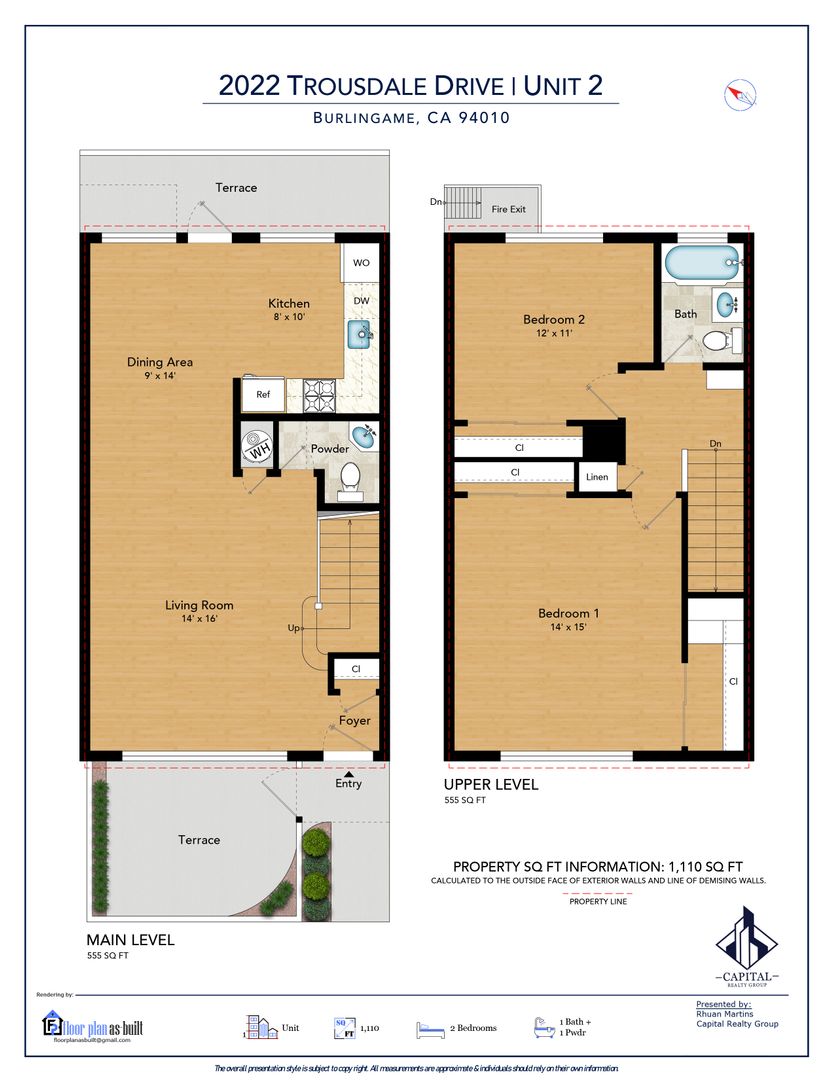 Burlingame Apartment: 2022 Trousdale Drive
