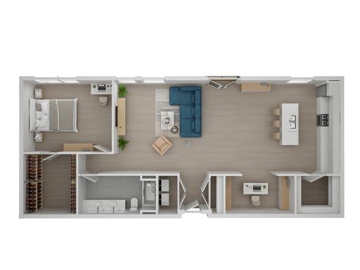 A4 - One Bedroom with Office/Den – photo 1