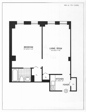 1 Bedroom Apartment – 150 East 39th Street, 1703, New York, NY 10016