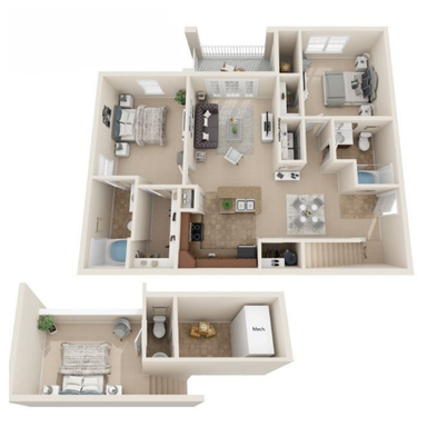 The Earlysville - 2 Bedroom with Loft – photo 1