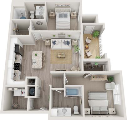 The Greenfield - 2 Bed 2 Bath