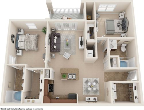 The Blue Ridge - 2 Bed 2 Bath – photo 1