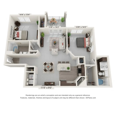 The Massanutten - 2 Bed 2 Bath with Elevator Access – photo 1