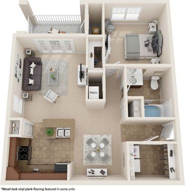 The Afton - 1 Bed 1 Bath – photo 1
