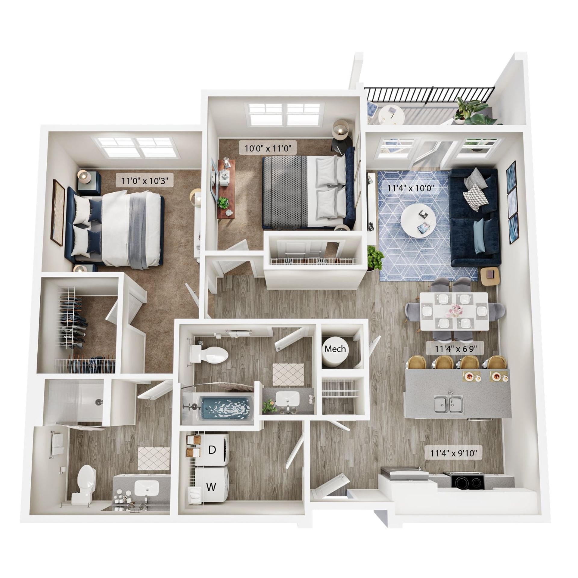 The Skyline - 2 Bed 2 Bath – photo 1