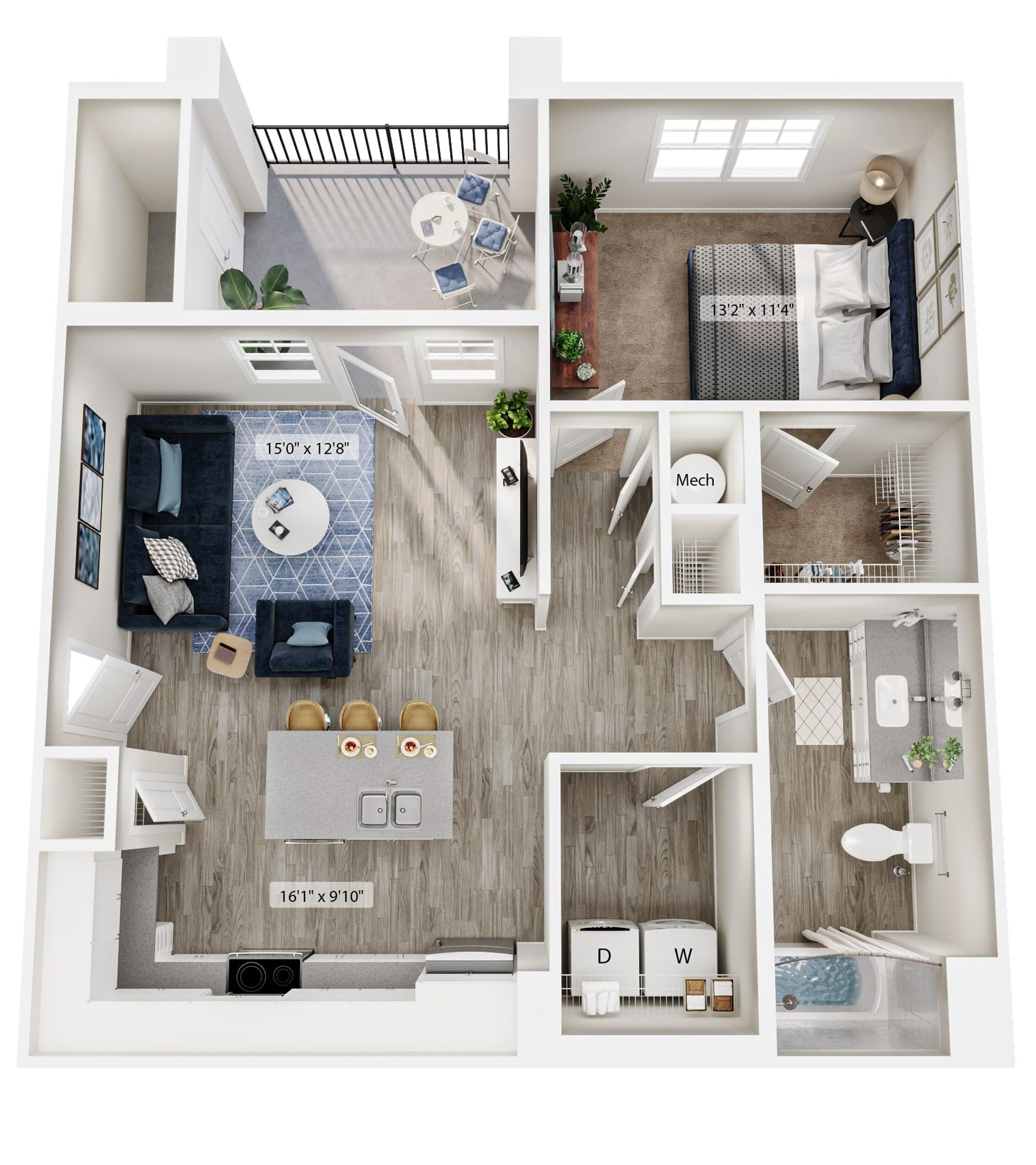 The Denton - 1 Bed 1 Bath – photo 1