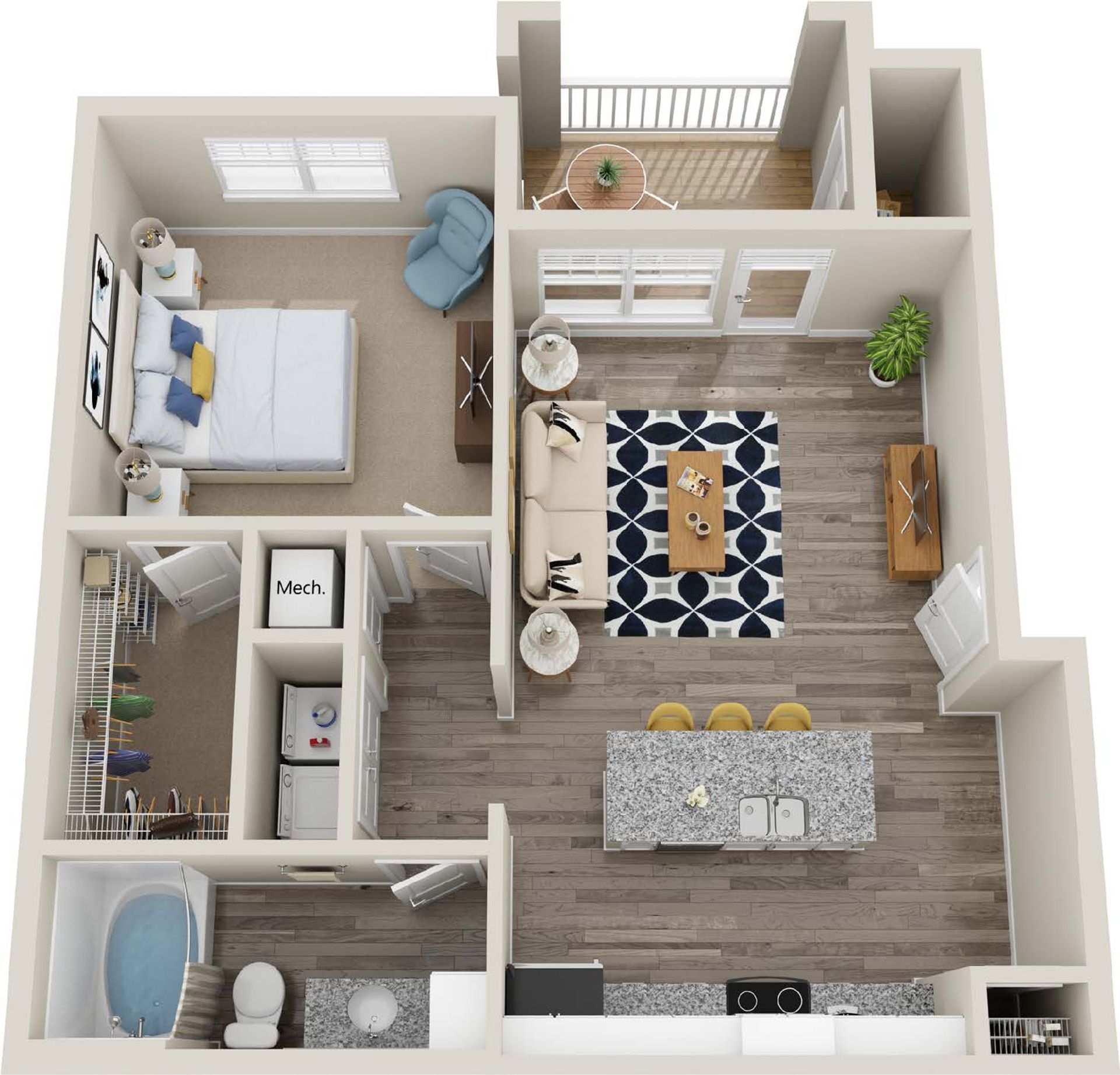 The Chester - 1 Bed 1 Bath