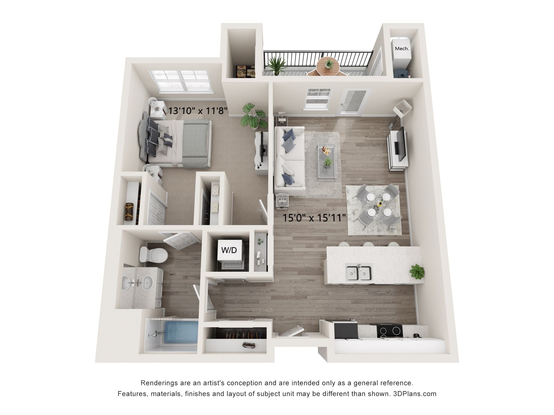 The Lewis - 1 Bed 1 Bath – photo 1