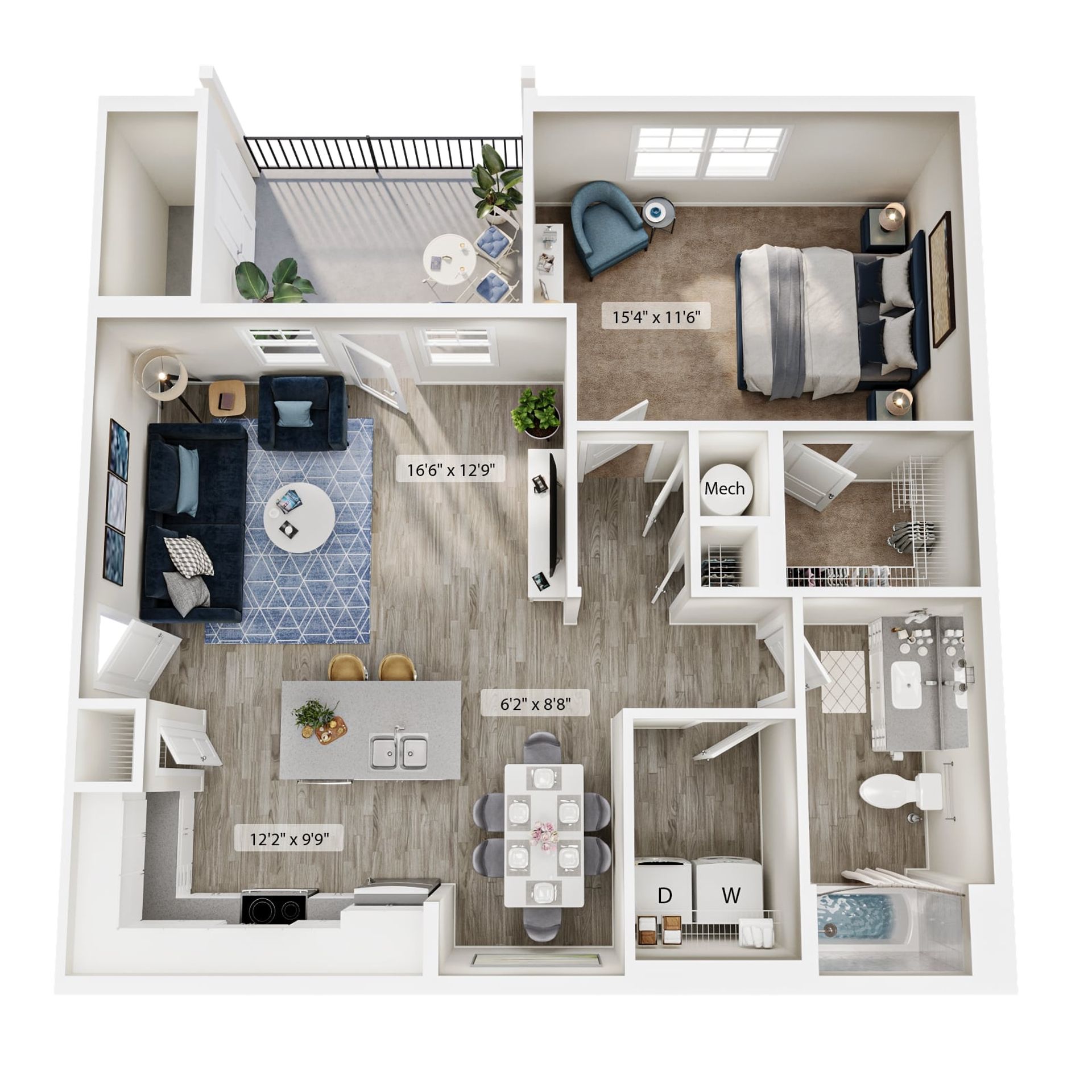 The Dogwood - 1 Bed 1 Bath – photo 1