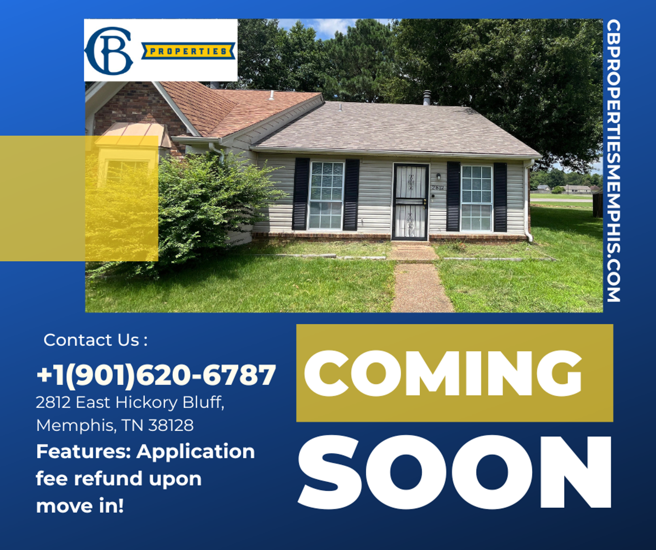 Memphis House: 2812 E Hickory Blf