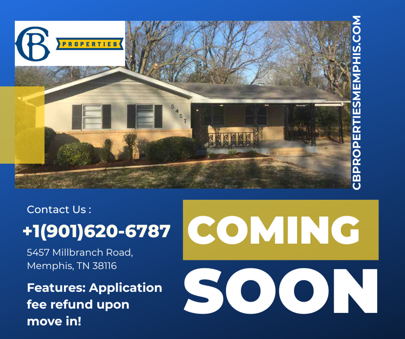 Memphis House: 5457 Millbranch Rd