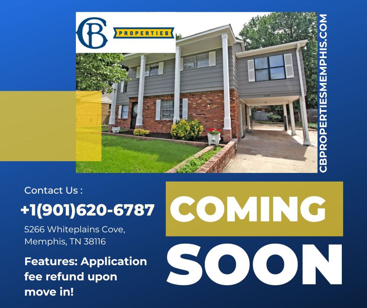 Memphis House: 5266 Whiteplains Cove