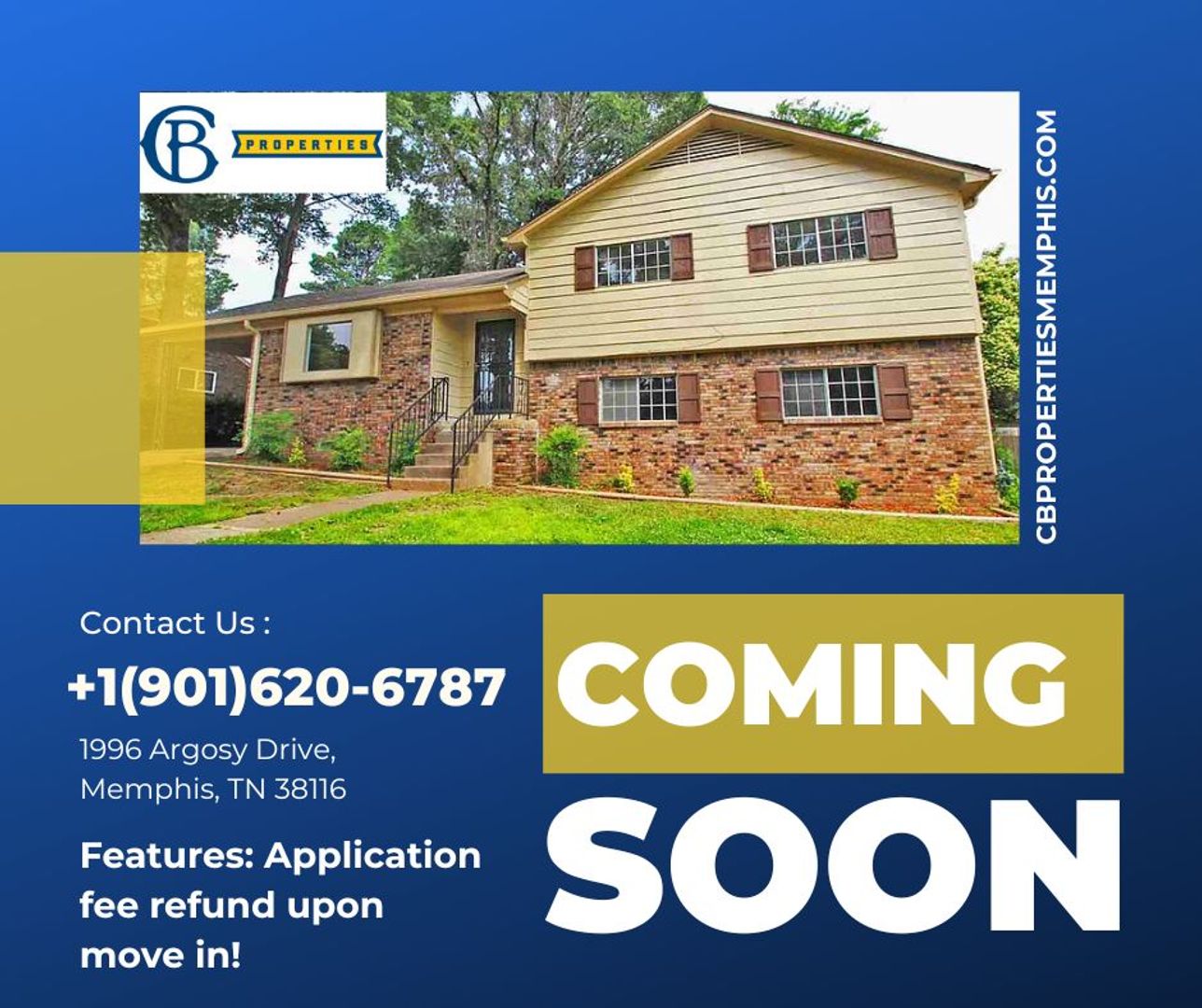 Memphis House: 1996 Argosy Dr
