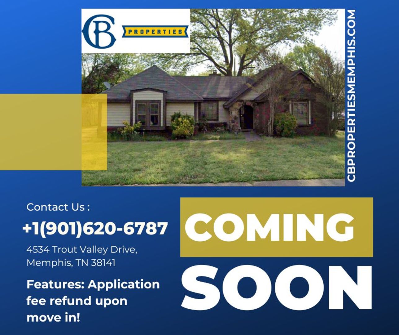 Memphis House: 4534 Trout Valley Dr