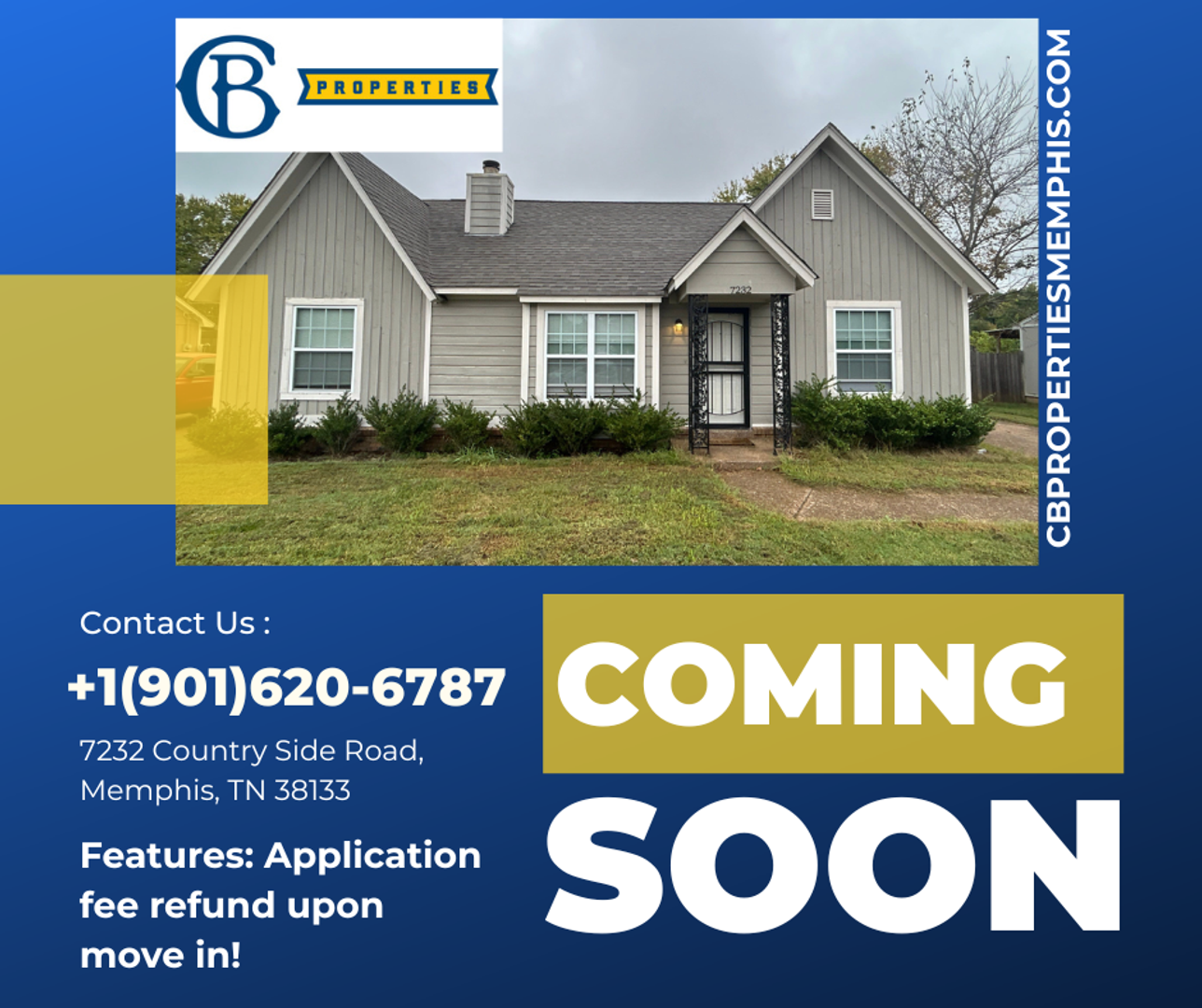 Memphis House: 7232 Country Side Rd