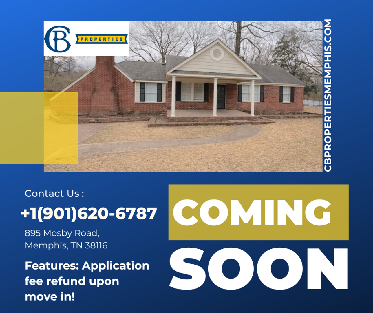 Memphis House: 895 Mosby Rd