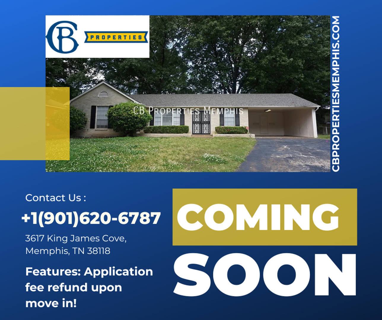 Memphis House: 3617 King James Cv