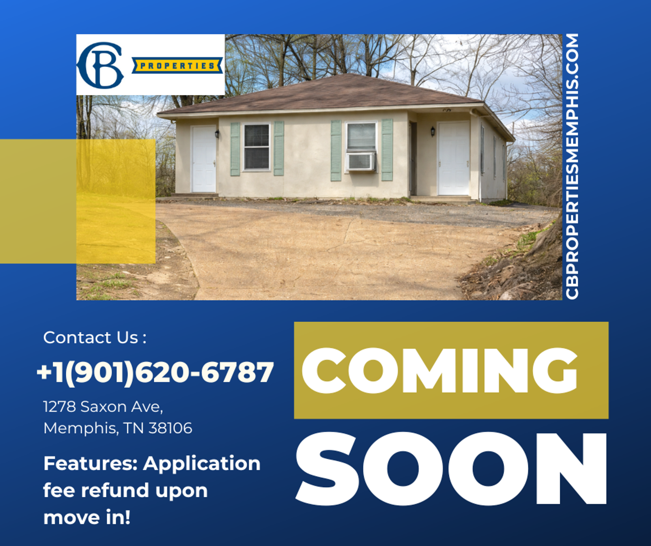 Memphis Apartment: 1278/1280 Saxon Ave.