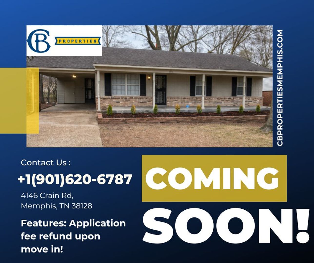 Memphis House: 4146 Crain Rd
