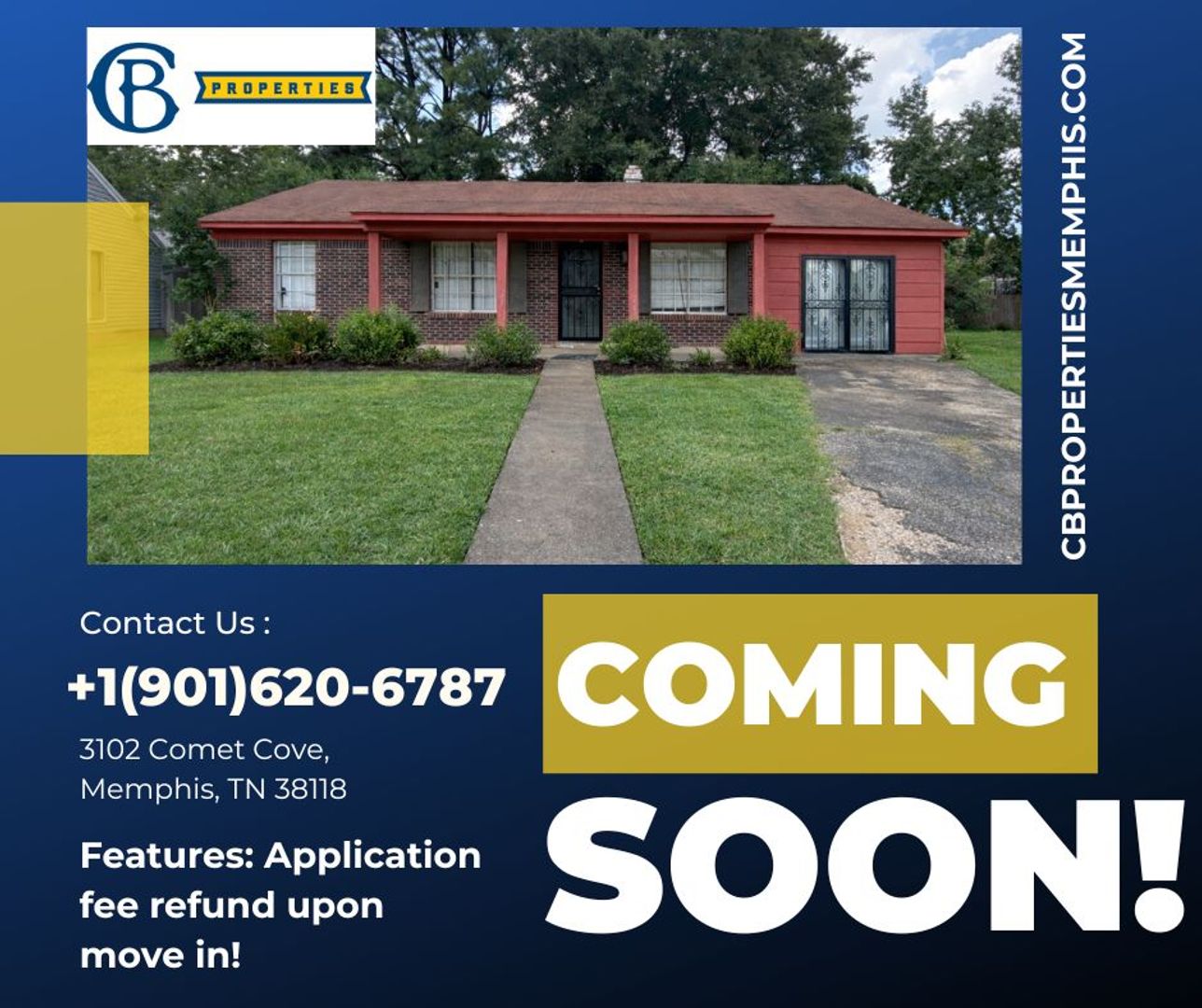 Memphis House: 3102 Comet Cv