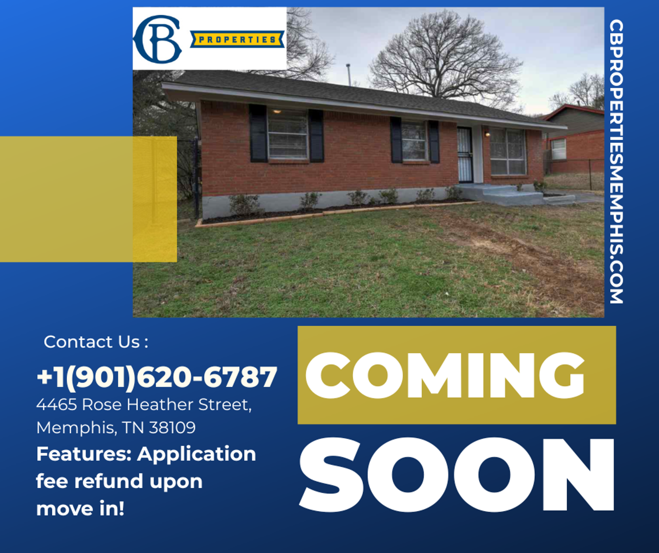 Memphis House: 4465 Rose Heather St