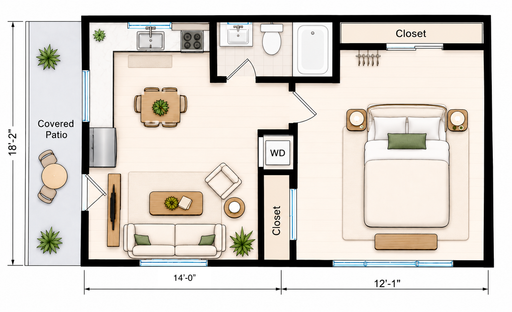 Newly Constructed 1 Bedroom Unit Located in Santa Cruz! – photo 1