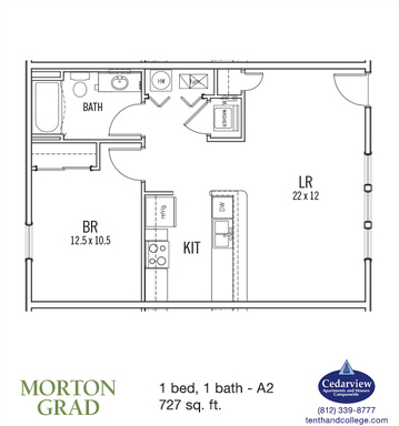 1 Bed 1 Bath Rental at 640 N. Morton Street - 404(FURNISHED), Apt #404, Bloomington, IN – photo 1