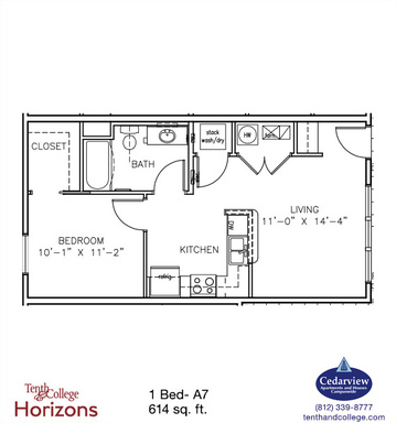 1 Bed 1 Bath Rental at 630 N. Morton Street, Apt. #211, Bloomington, IN – photo 1