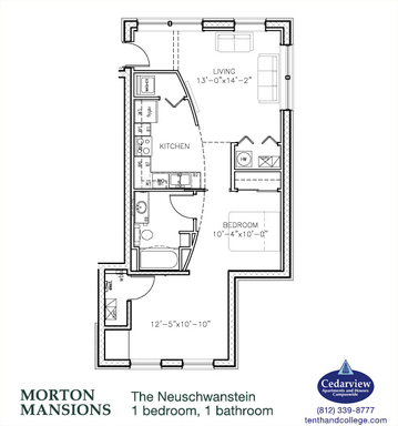 Morton Mansions - Neuschwanstein - 1 Bed, 1 Bath with Den – photo 1
