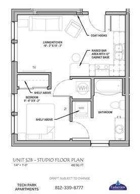 Tech Park Apts - S2b - Studio – photo 1