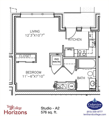 Tenth & College Horizons - A2 - Studio – photo 1