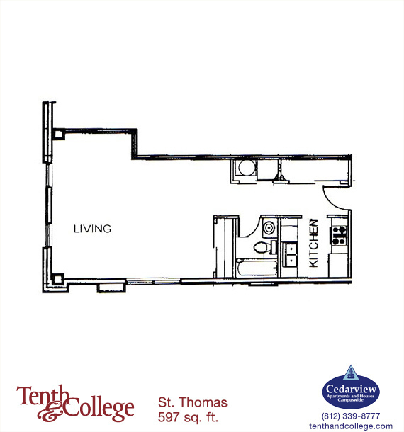 601 N. College Avenue, Apt. #101, Bloomington, IN 47404