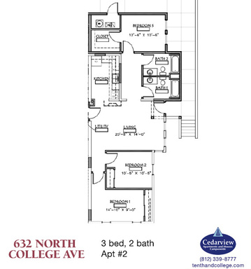 3 Bed, 2 Bath – photo 1